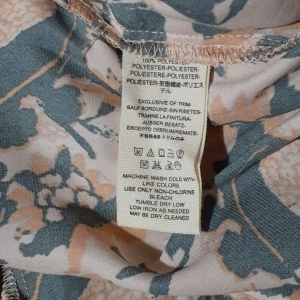 Free People Cruisin' Together Women's Printed Neutral Long Sleeve Top Sz Small - Picture 11 of 11